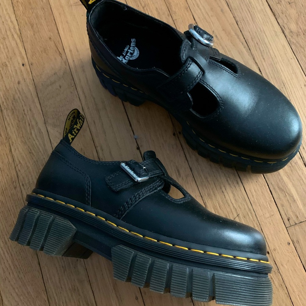 Dr. Martens Audrick T Bar Mary Jane Platforms